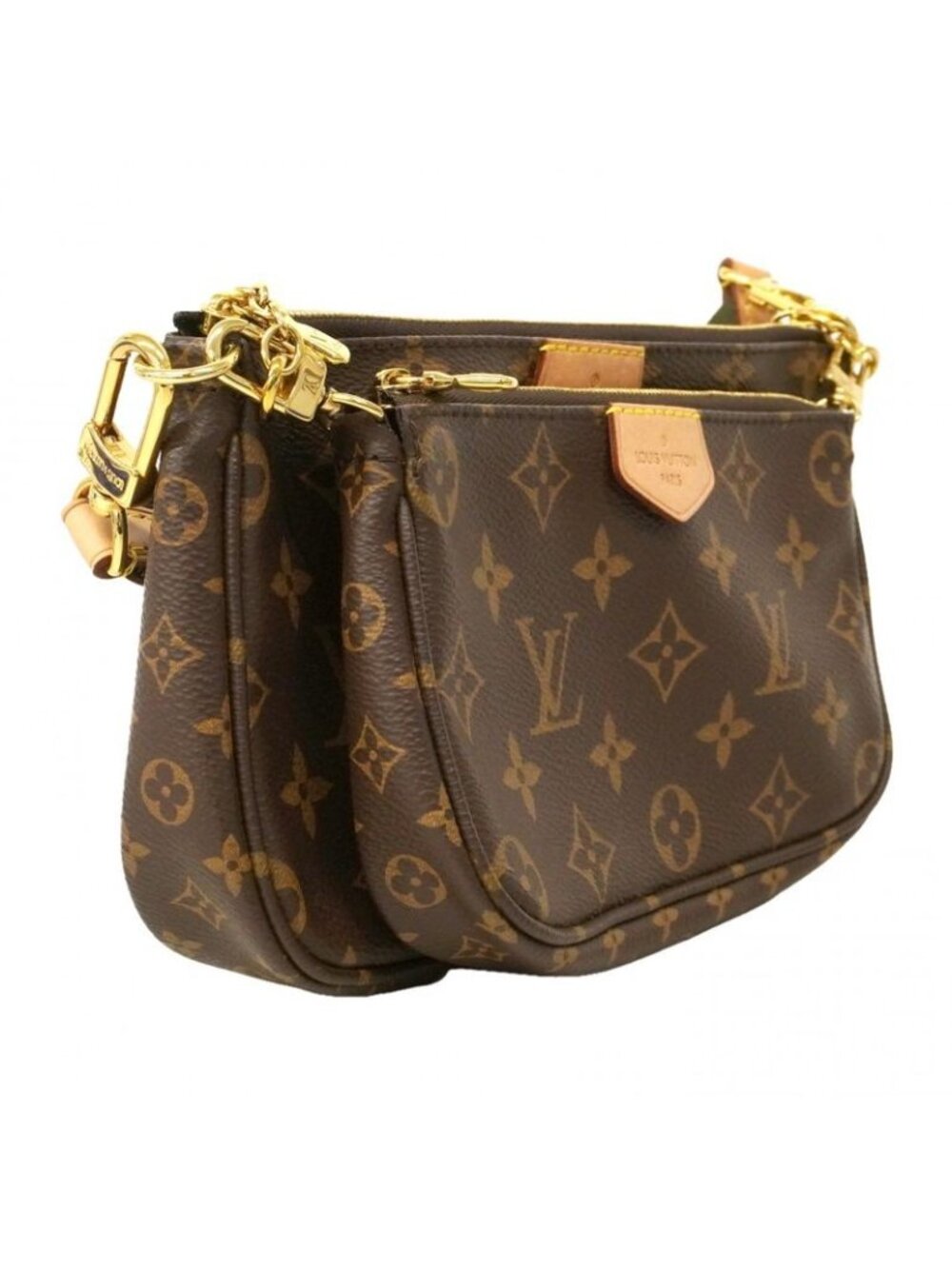 ★SOLD★ Louis Vuitton Handbag Monogram Multi Pochette Khaki 2-Way Bag - Picture 2 of 9